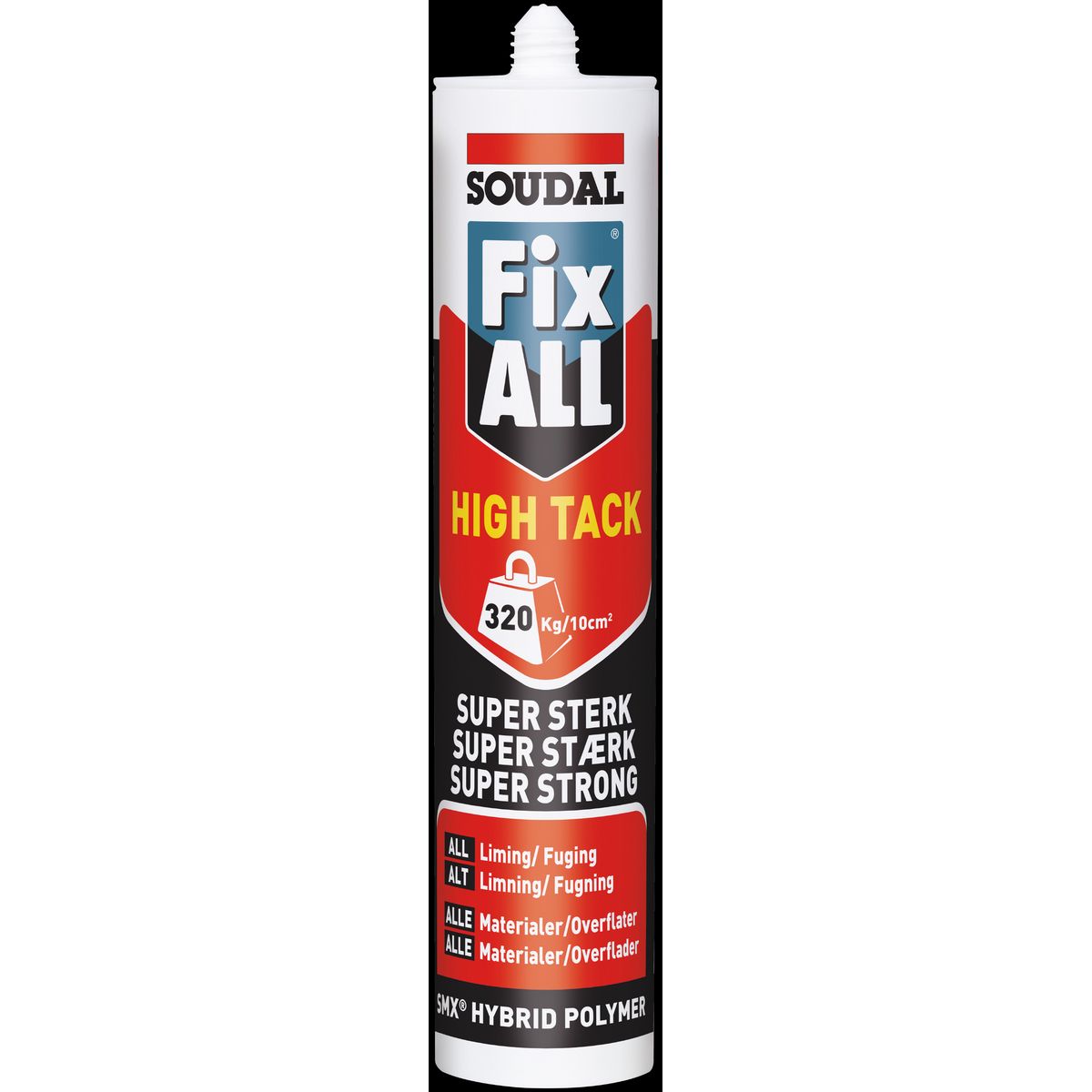 FixAll HighTack fuge-/klæbemasse 290ml sort