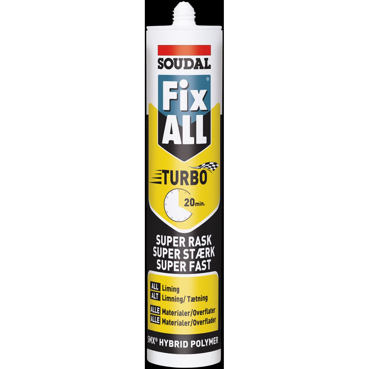 FixAll Turbo montagelim 290ml hvid