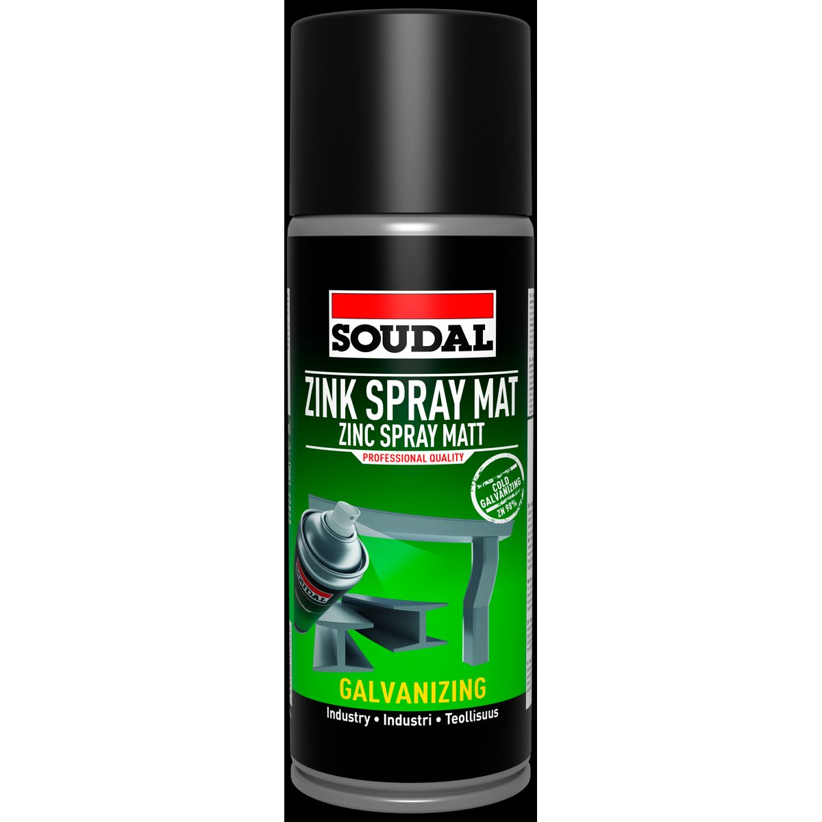 Soudal Zink Spray Mat koldgalvanisering 400ml