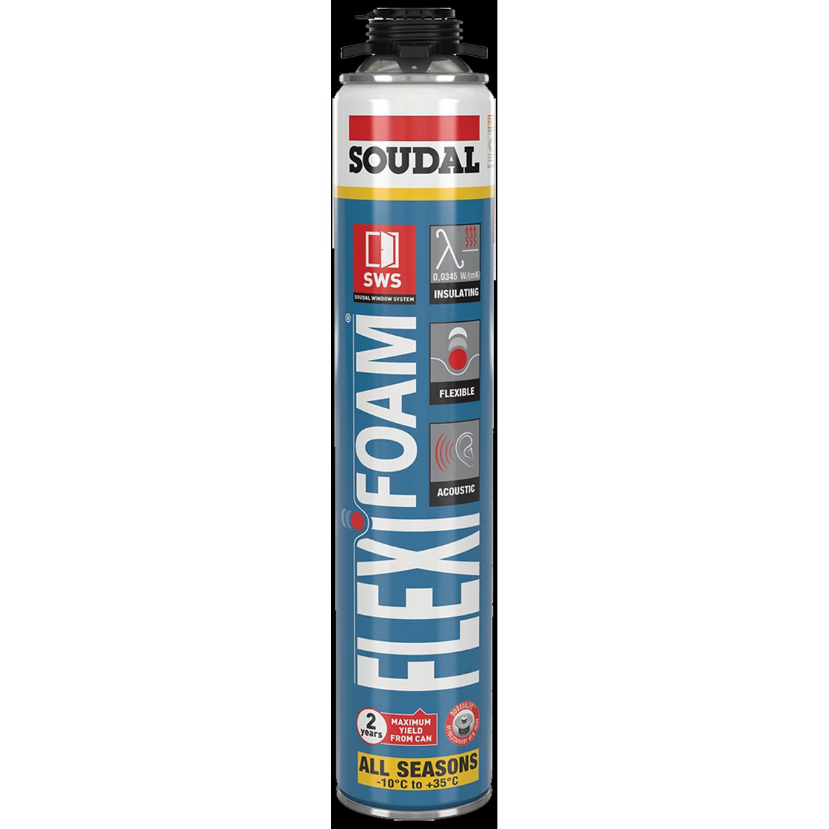 Soudal Flexifoam Gun All Season fugeskum blå 750ml