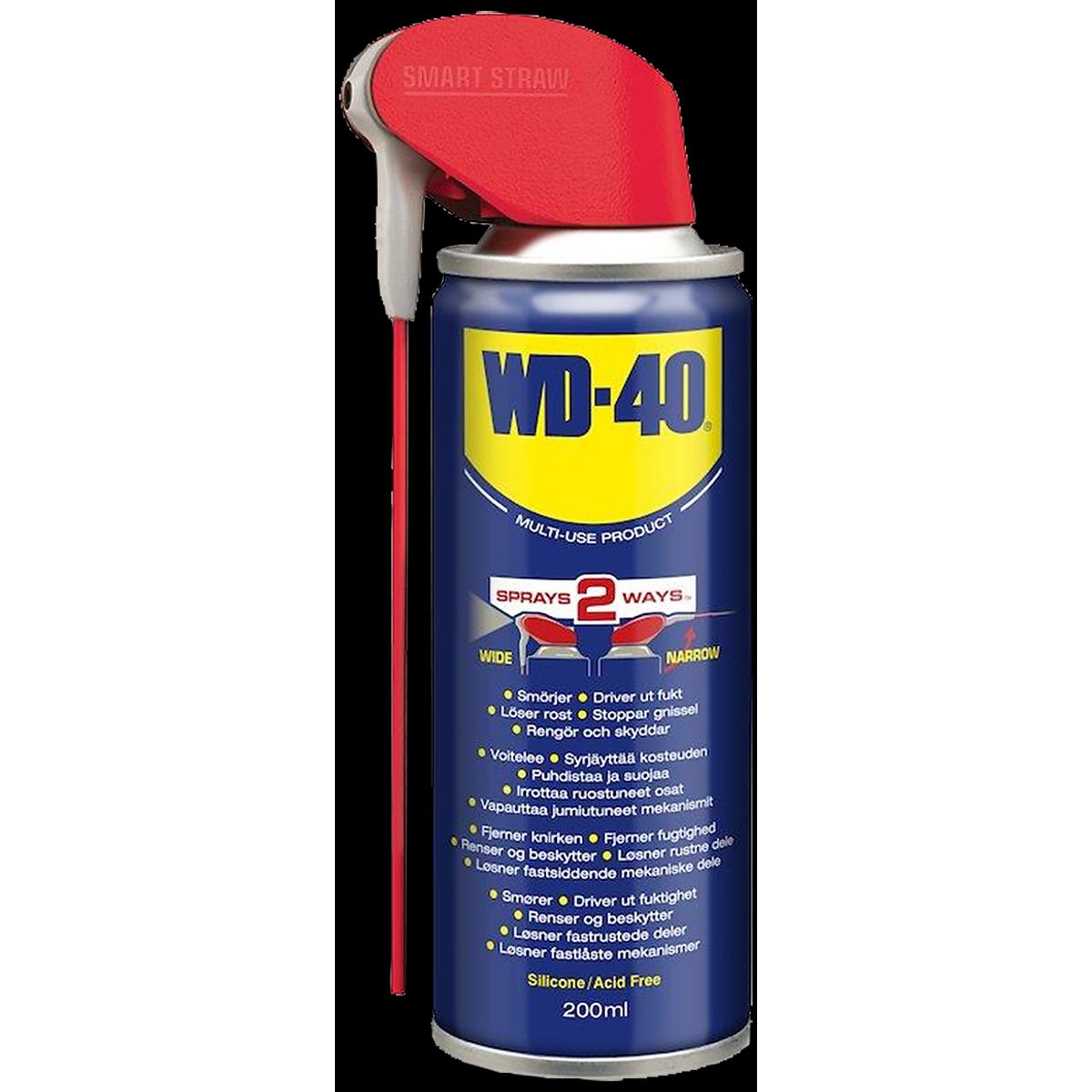 WD-40 multiolie, 200 ml Smart Straw spray