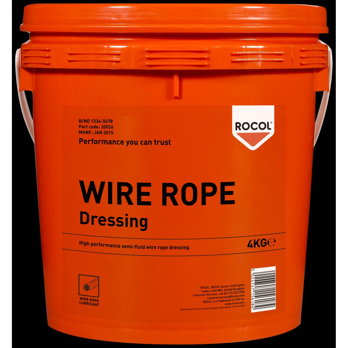 Wire Rope Dressing wiresmøremiddel 4kg