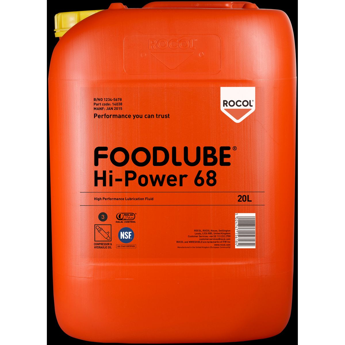 Foodlube Hi-Power 68 synt.smør.20lt