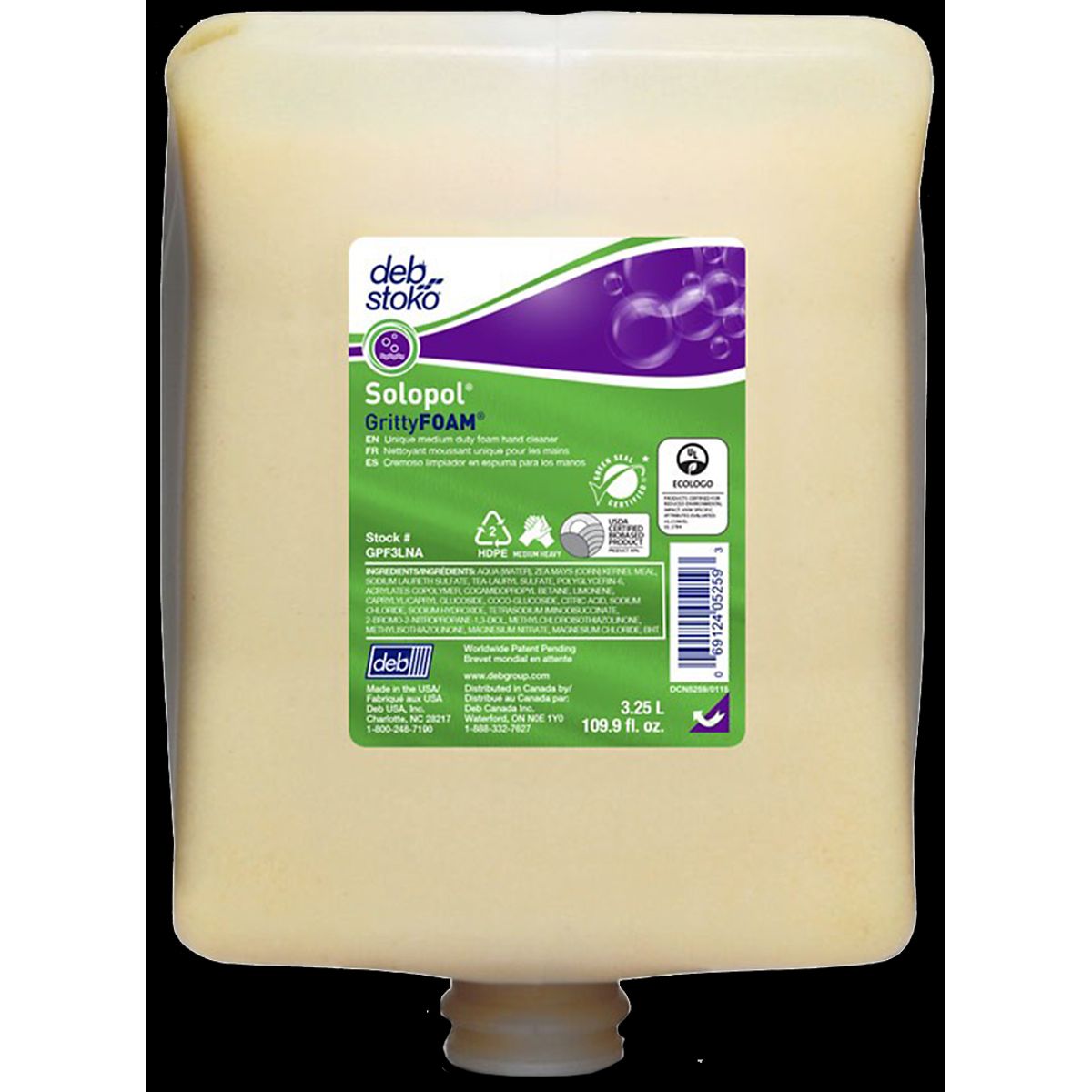 Deb håndrens Solopol GrittyFOAM, 4Ã3,25 ltr