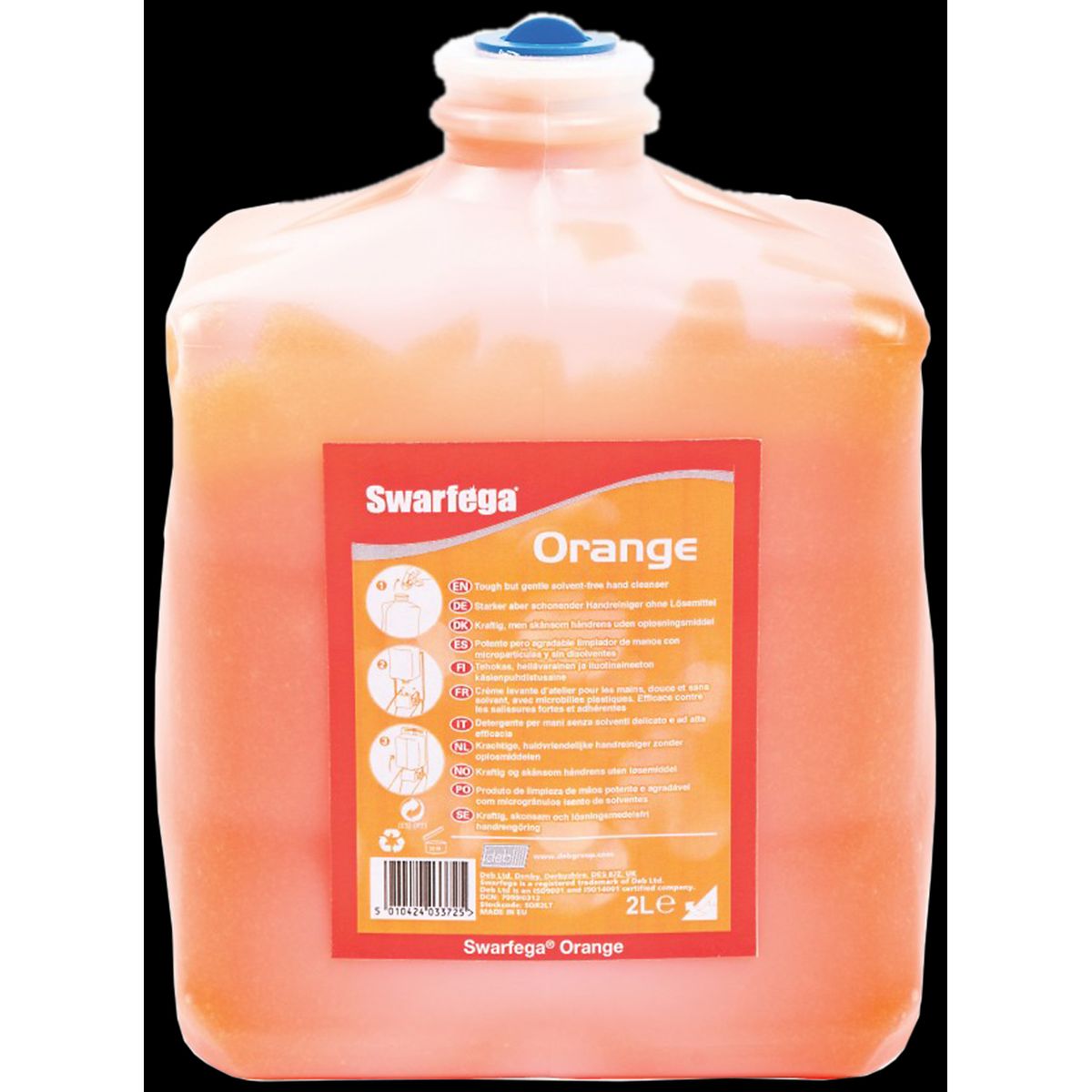 Swarfega Orange håndrens, 6 Ã 2 ltr