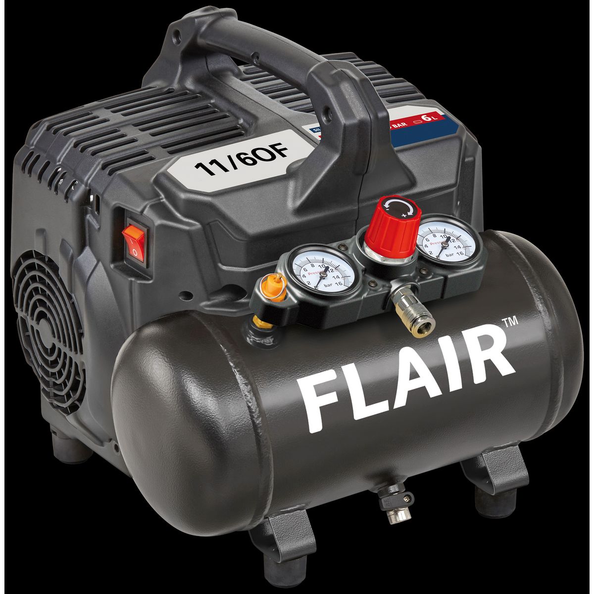 Flair 11/6OF kompressor 1,0HK 70 ltr/min 230V