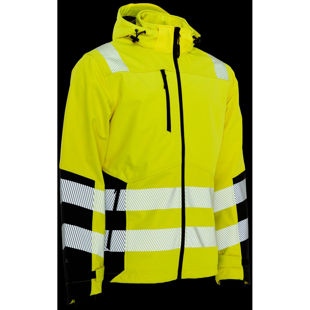 Hi-vis softshelljakke recycled 116503R gul Str. M