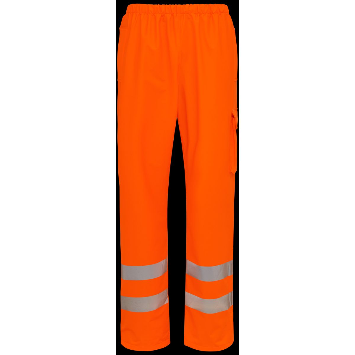 Hi-vis taljeregnbuks m/ lomme 022401R orange Str. 3XL