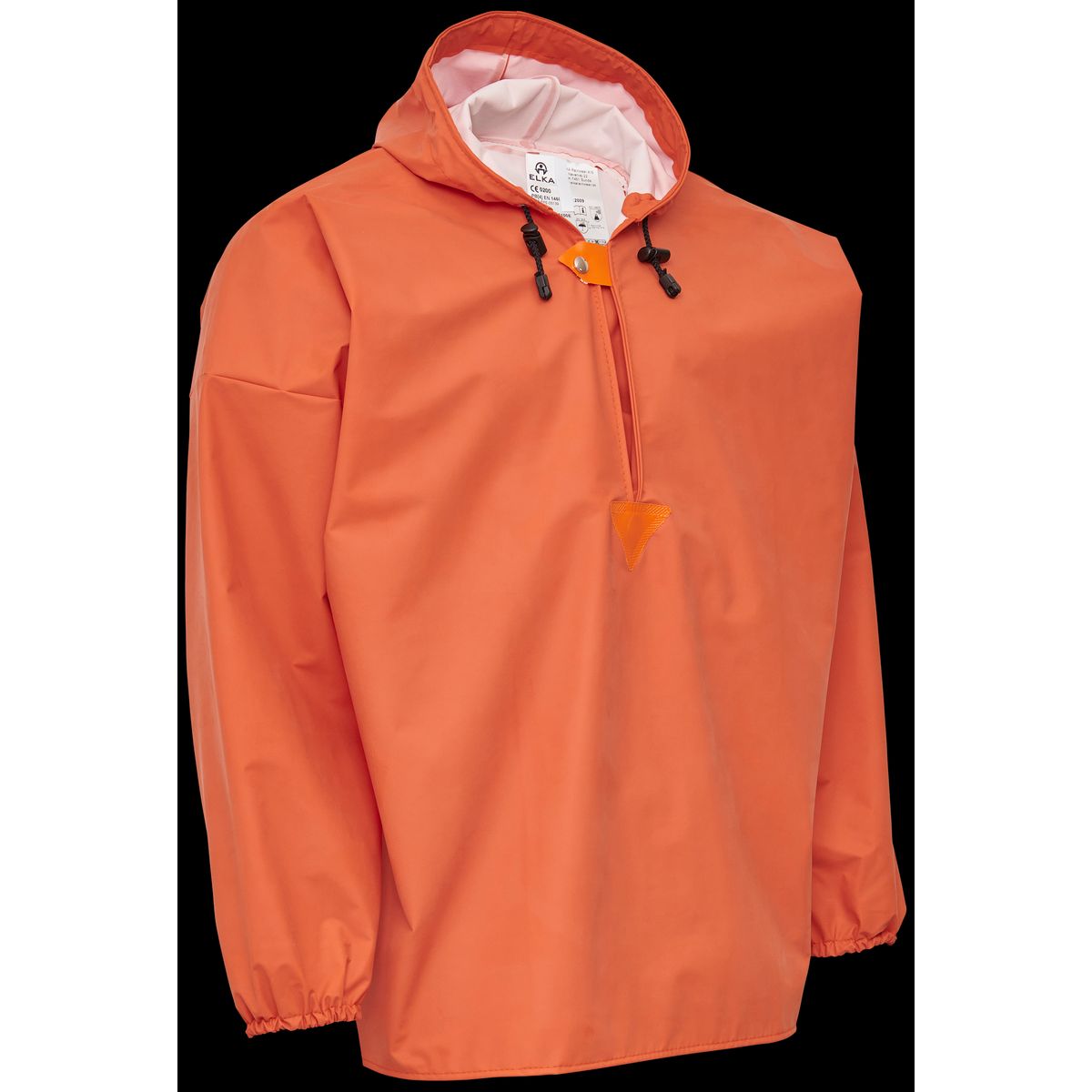 Regnanorak m/elastikmanchetter 077100E orange Str. XS