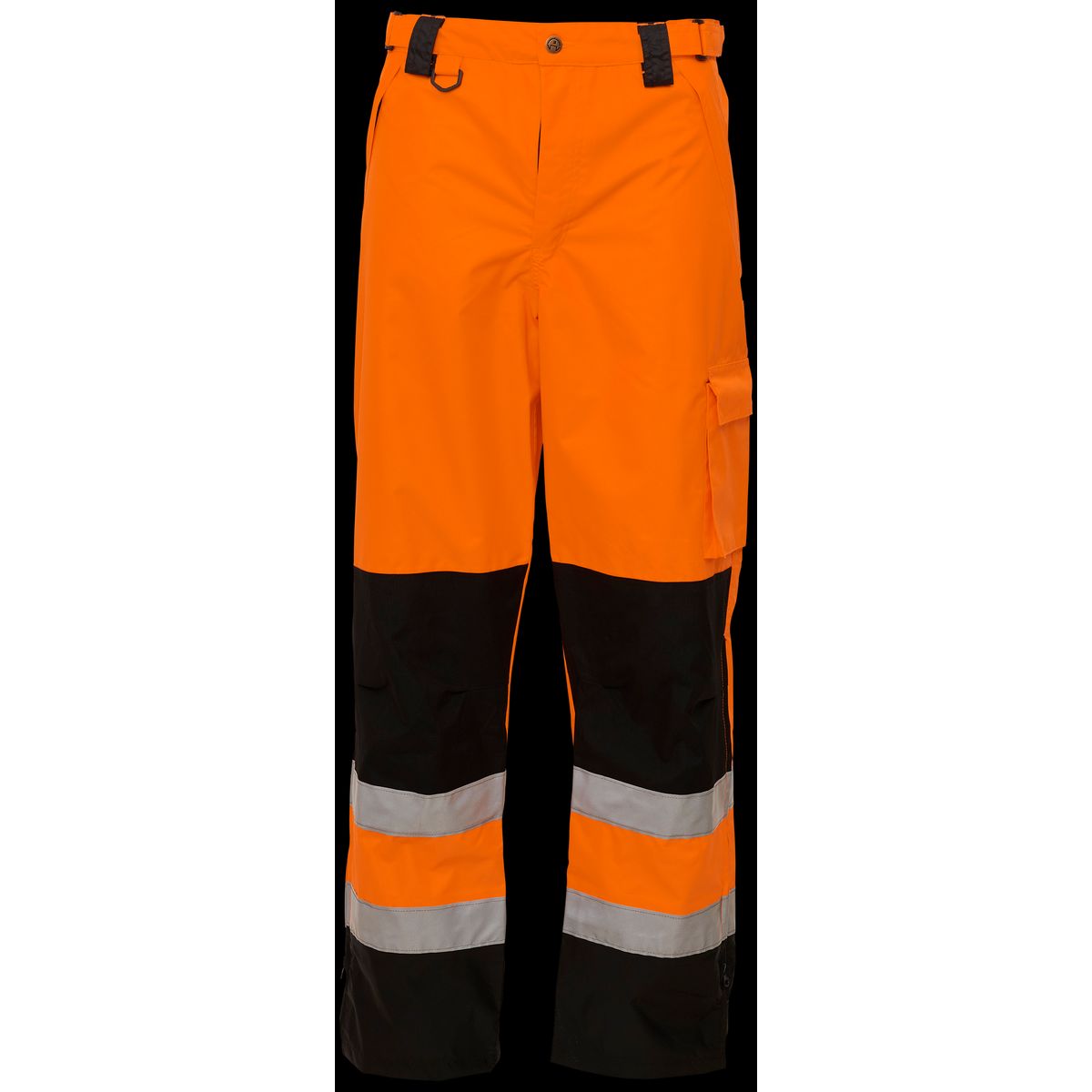 Hi-vis arbejdsbukser 082400R orange/sort Str. XL