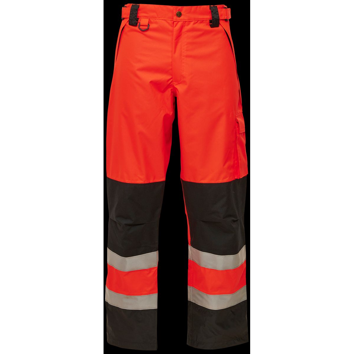 Hi-vis arbejdsbukser 082400R rød/sort Str. 2XL