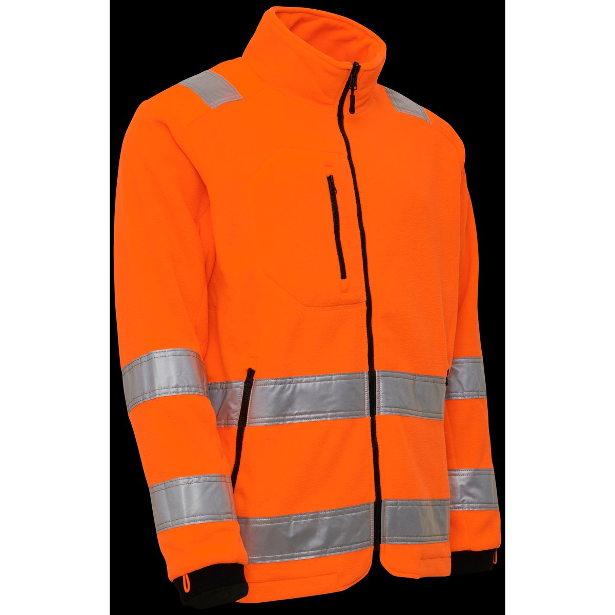 Hi-vis fleecejakke zip-in 150014R orange Str. M