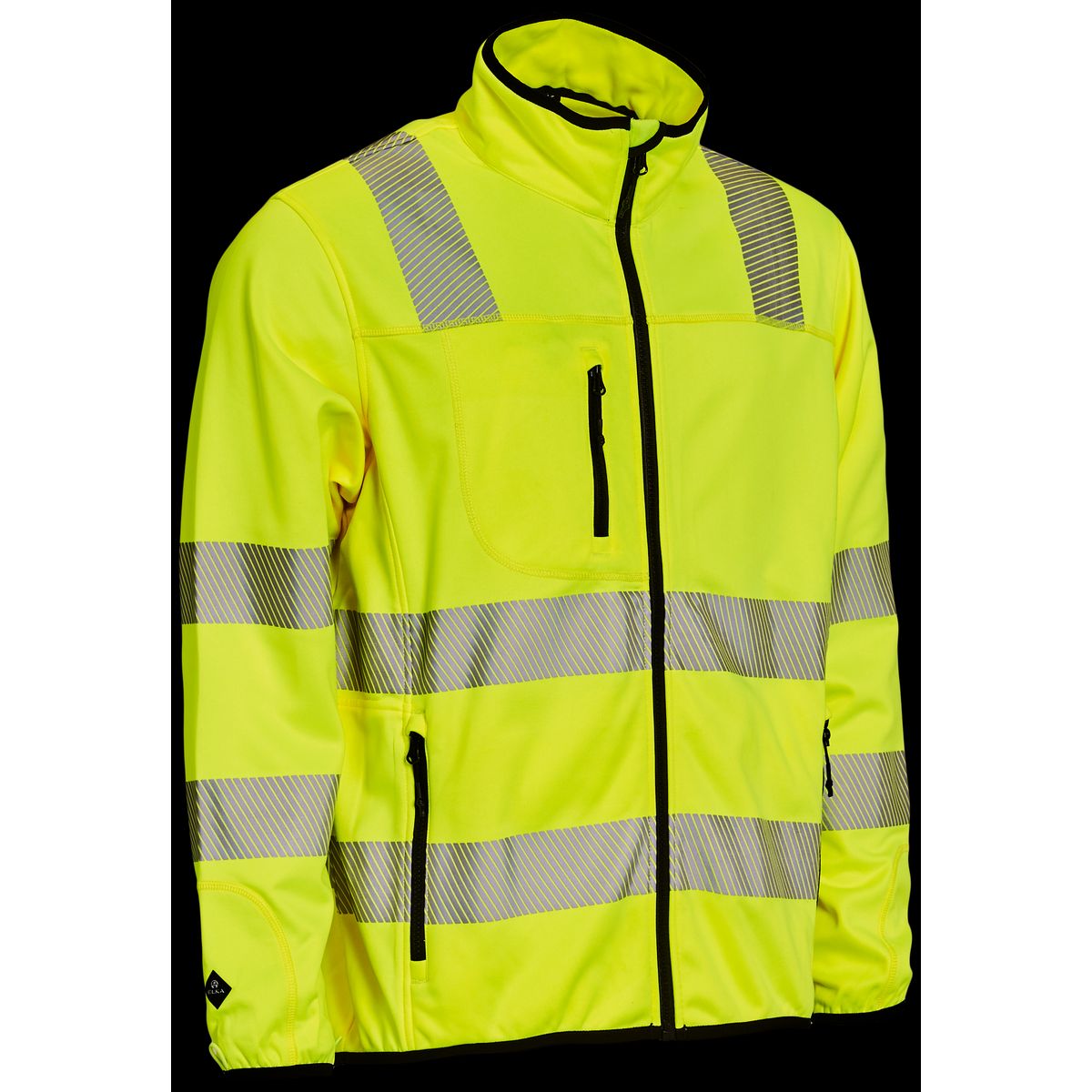 Hi-vis fleecejakke midlayer zip-in 150015R gul Str. 2XL