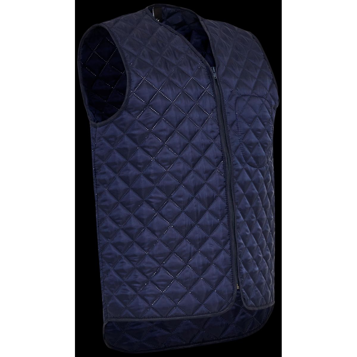 Termovest u/krave quiltet 162500 navy Str. L