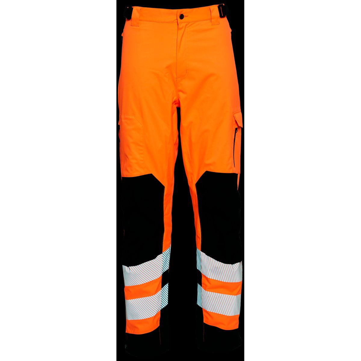 Hi-vis arbejdsbukser stretch 182400R orng/sort Str. XL