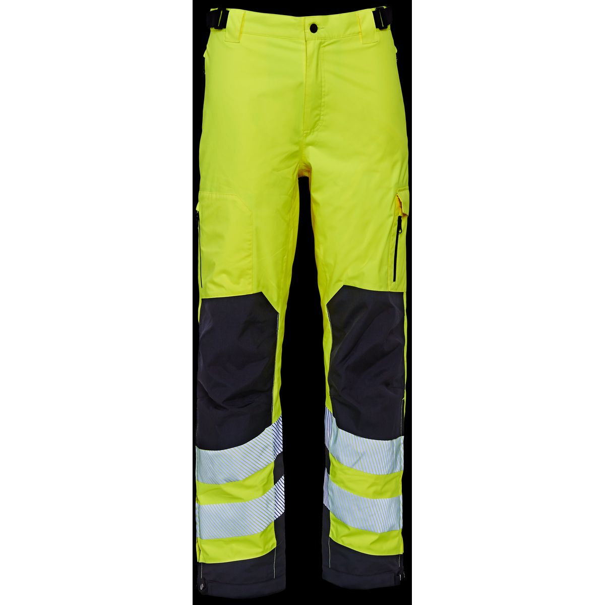 Hi-vis arbejdsbukser stretch 182400R gul/sort Str. 3XL