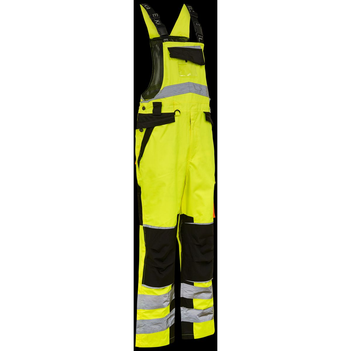 Hi-vis overalls 089904R gul/sort Str. 5XL