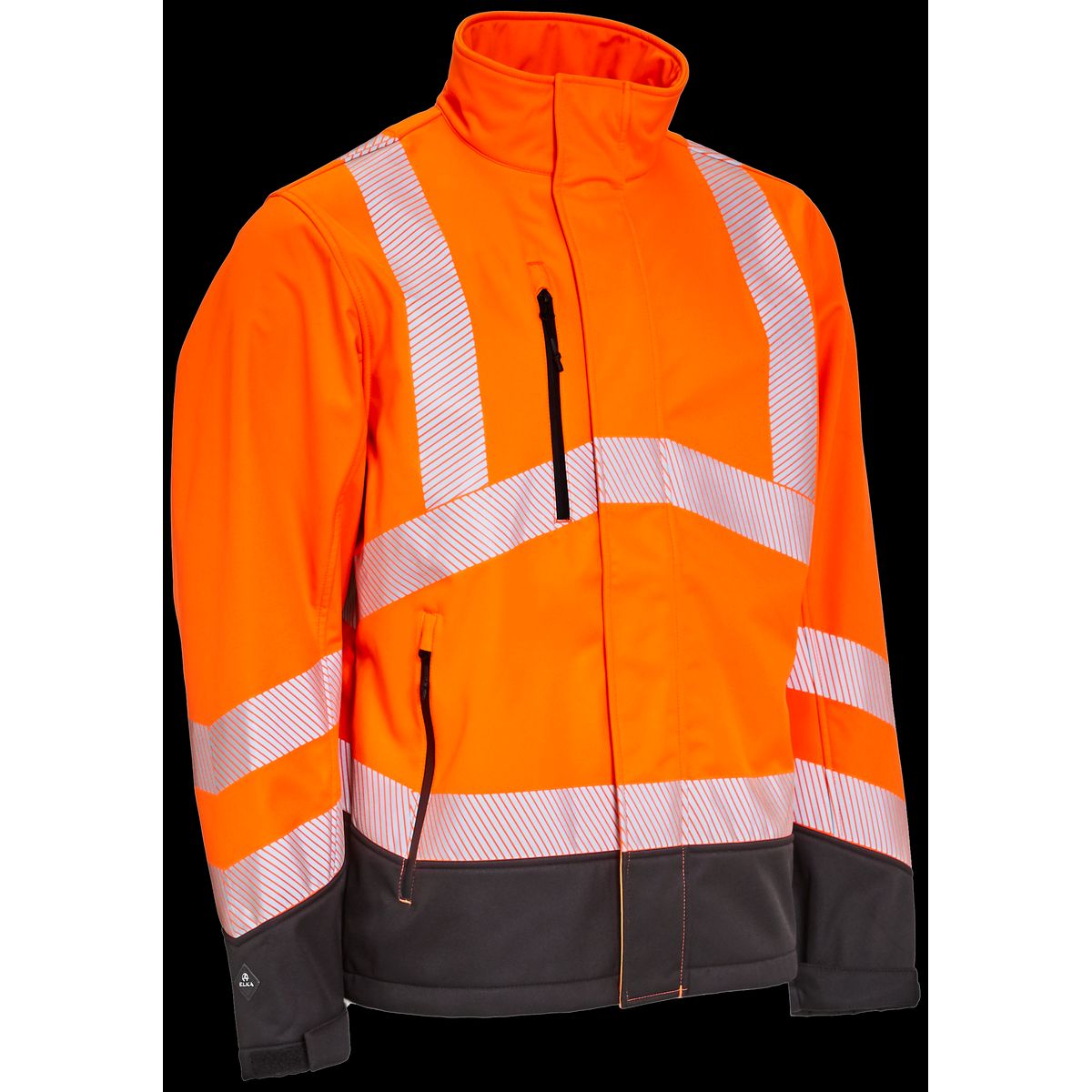 Hi-vis softshelljakke 116505R orange/sort Str. 2XL