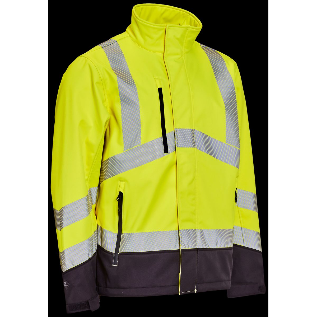 Hi-vis softshelljakke 116505R gul/sort Str. 3XL