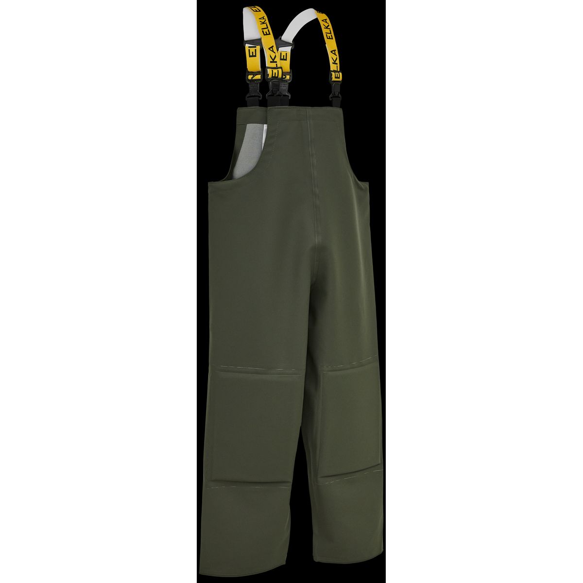 Overall kraftige m/knæforst. PVC 177303 oliven Str. Str. XS