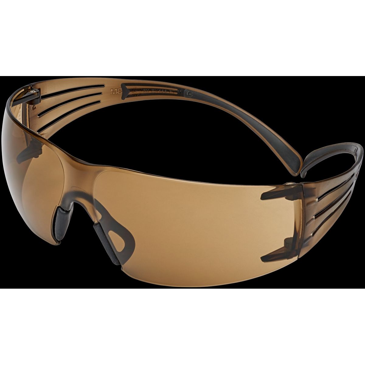 SecureFit 400 brille sort/brun anti-dug brun glas