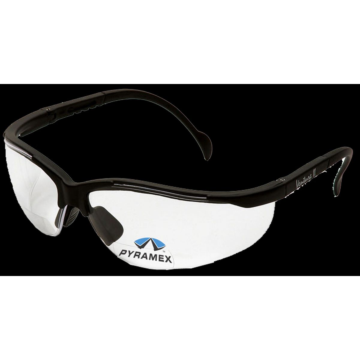 Pyramex V2 Readers sikk.brille sort/klar glas +1,5