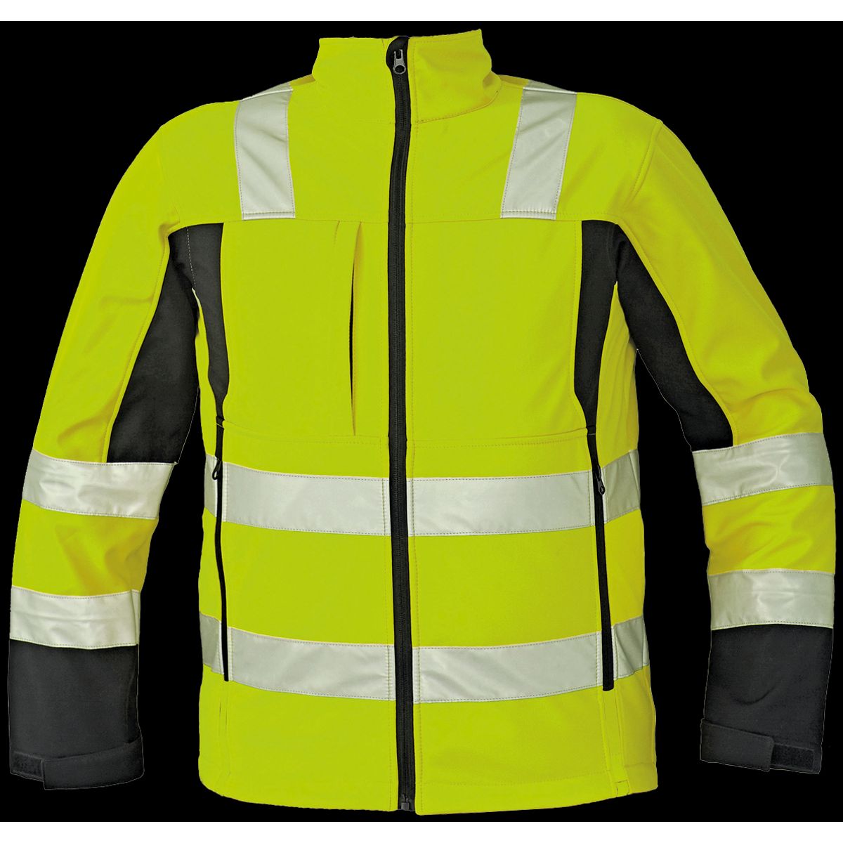 Malton softshell jakke Hi-viz gul str 3XL