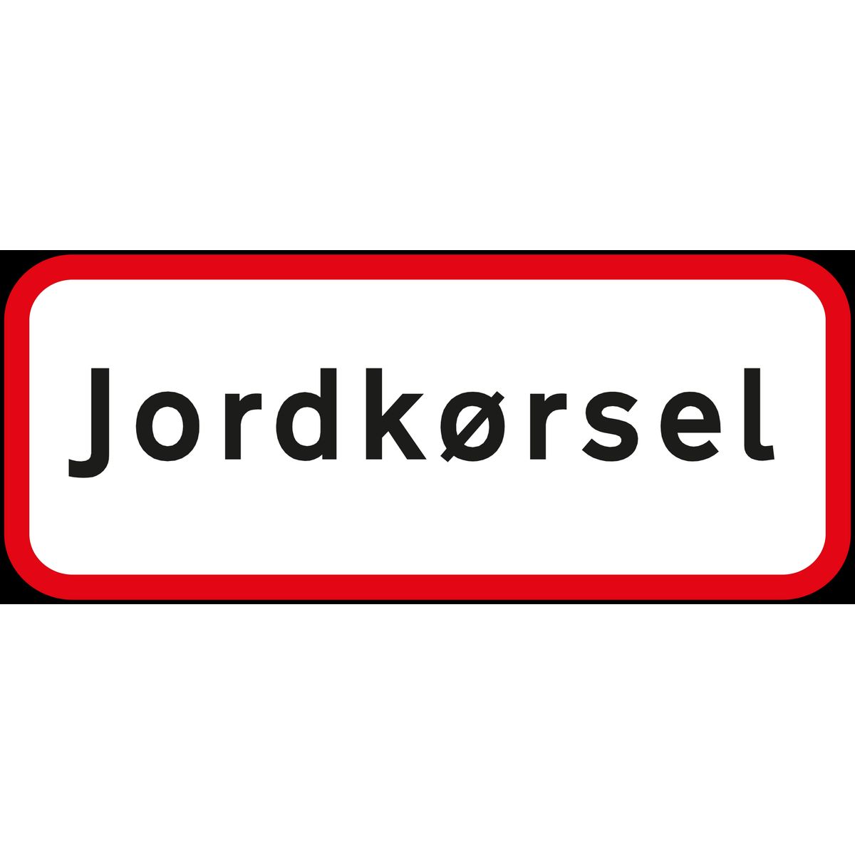 Undertavle UA31.2 25Ã50cm 'jordkørsel'