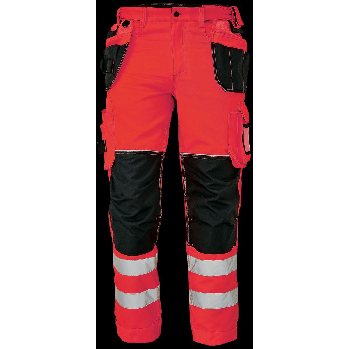 Knoxfield arbejdsbukser Hi-viz 310FL rød st. 54