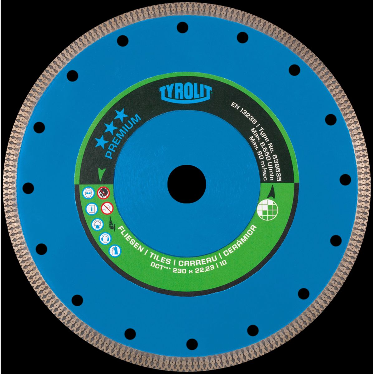 Diamantskive Premium 1A1R ø200Ã1,6Ã35