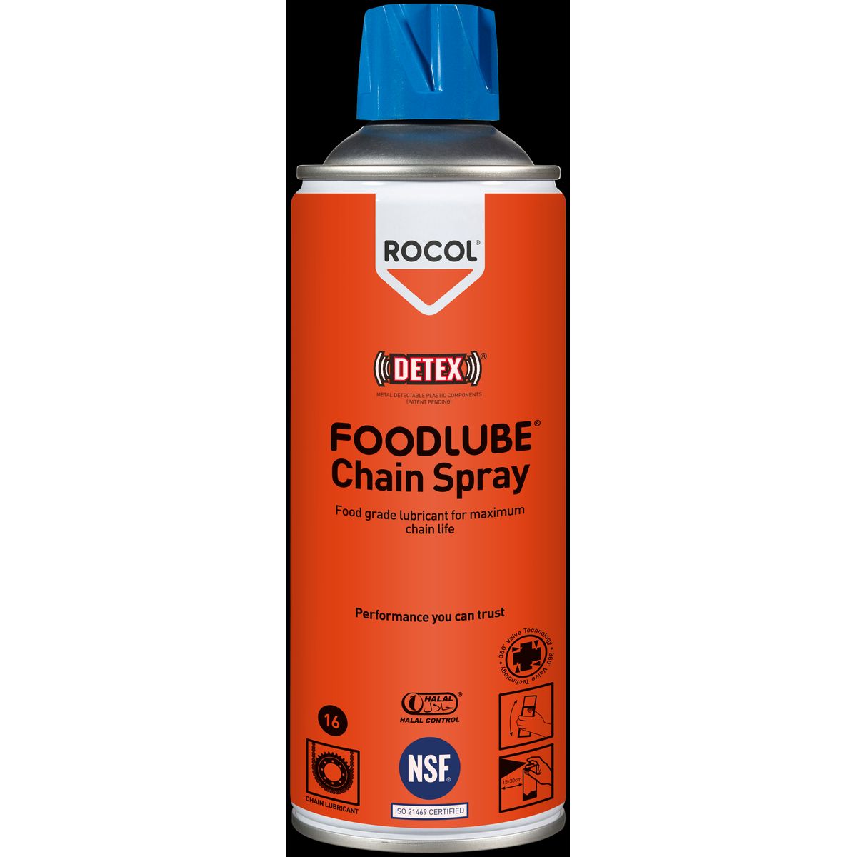 Rocol Foodlube kædespray hvid 400ml