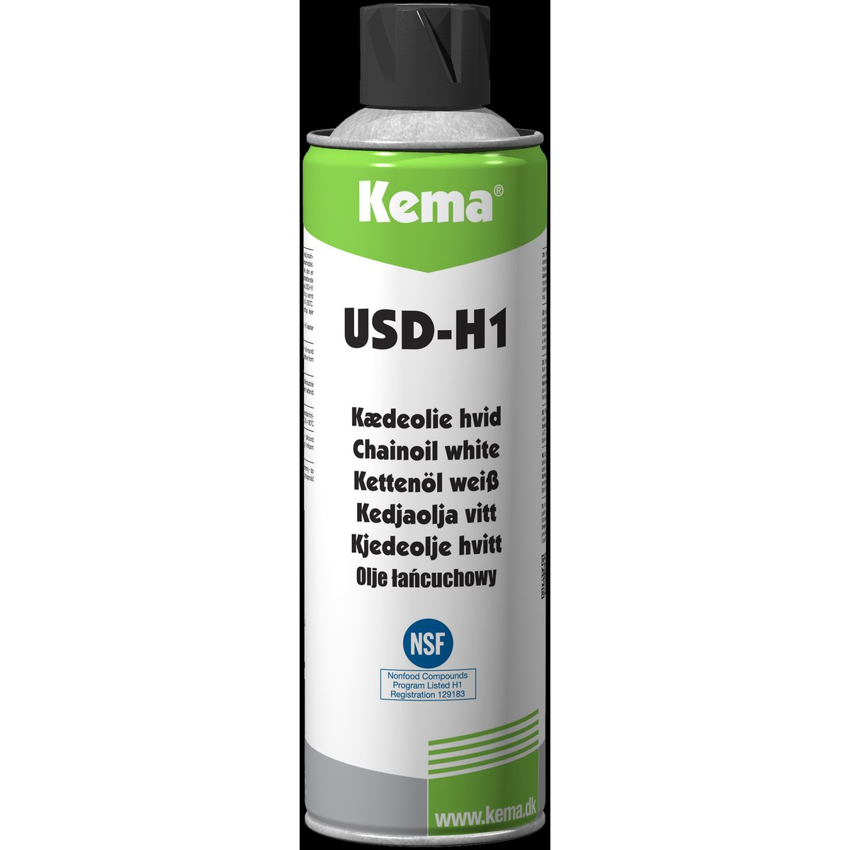 Kema kædeolie hvid USD-H1 500ml