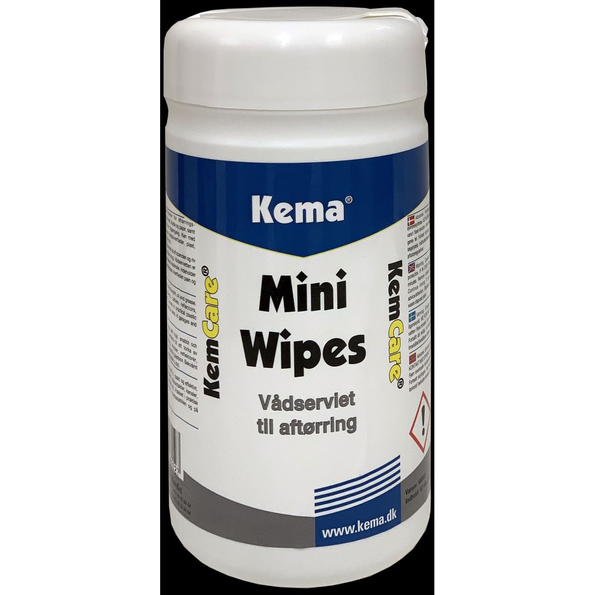 KemCare Mini Wipes vådservietter 40 stk