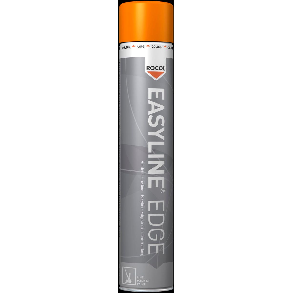 Stribemaling Rocol Easyline Edge orange 750ml