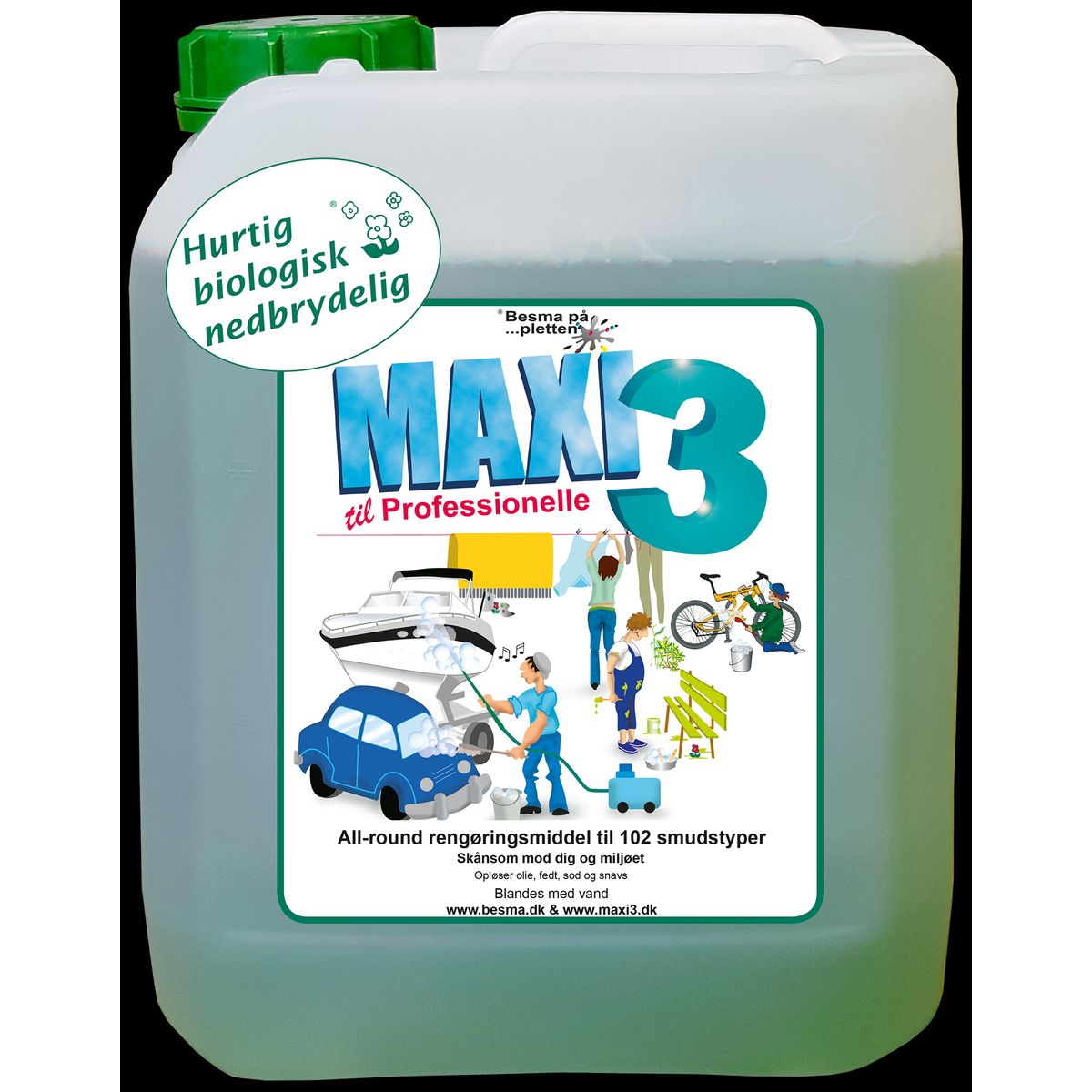 Maxi3 all-round rengøringsmiddel 5 ltr