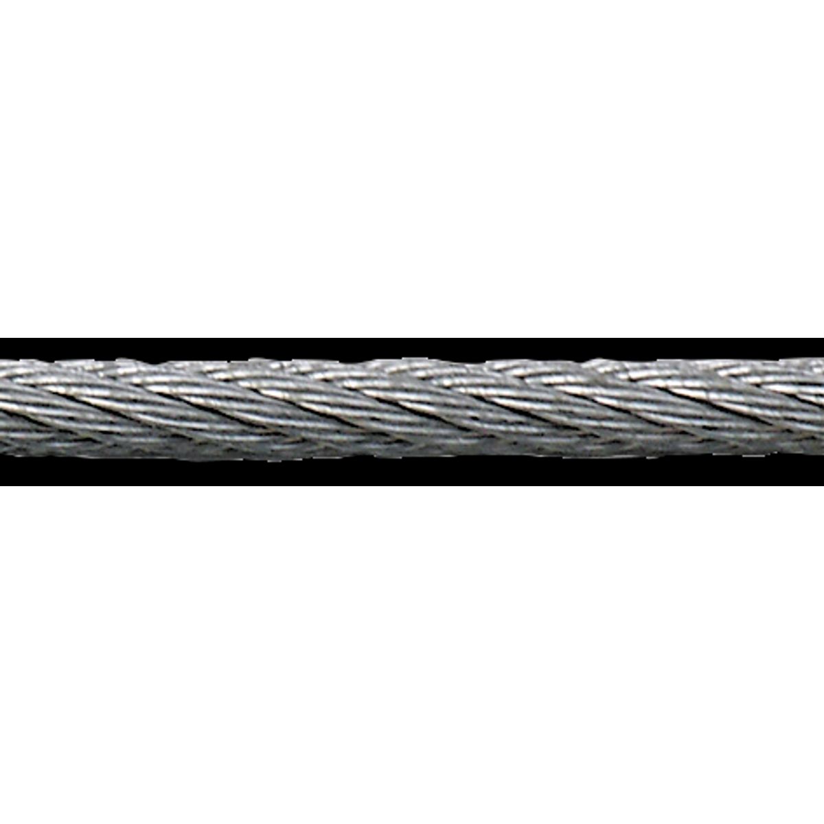 Stålwire galvaniseret 6Ã7+1FC 2mm, rulle 110m