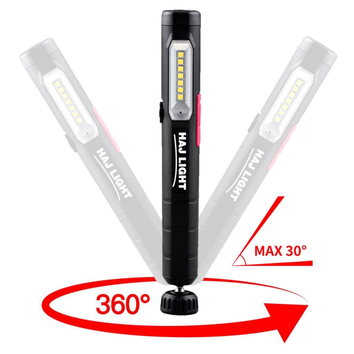 HAJ LIGHT Genopladelig Pen-light 220 + 80 lumen