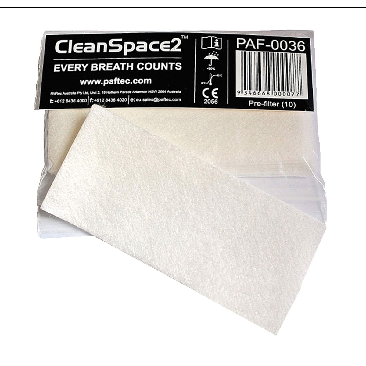 CleanSpace grovfilter, pk/10