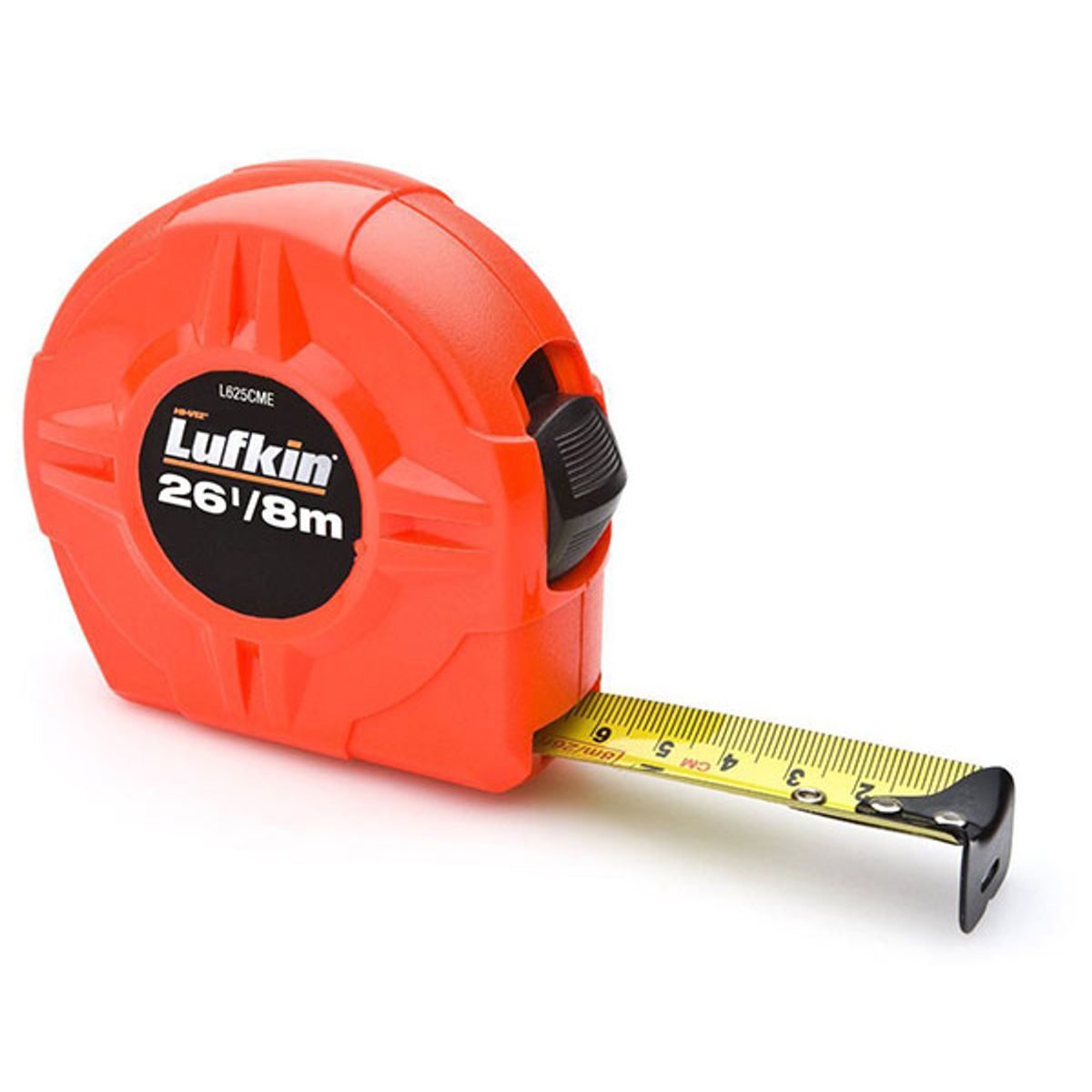 Lufkin 1"/25mm x 25/8m Hi-Viz Orange Value målebånd, metrisk/engelsk