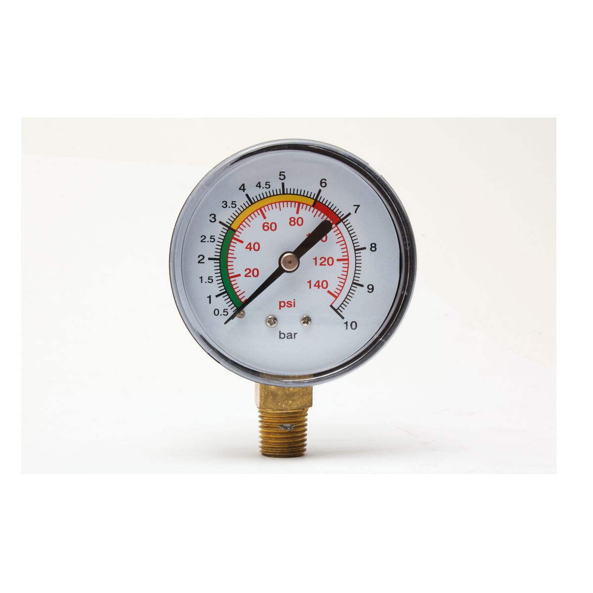 0-12 bar, ø63 mm manometer