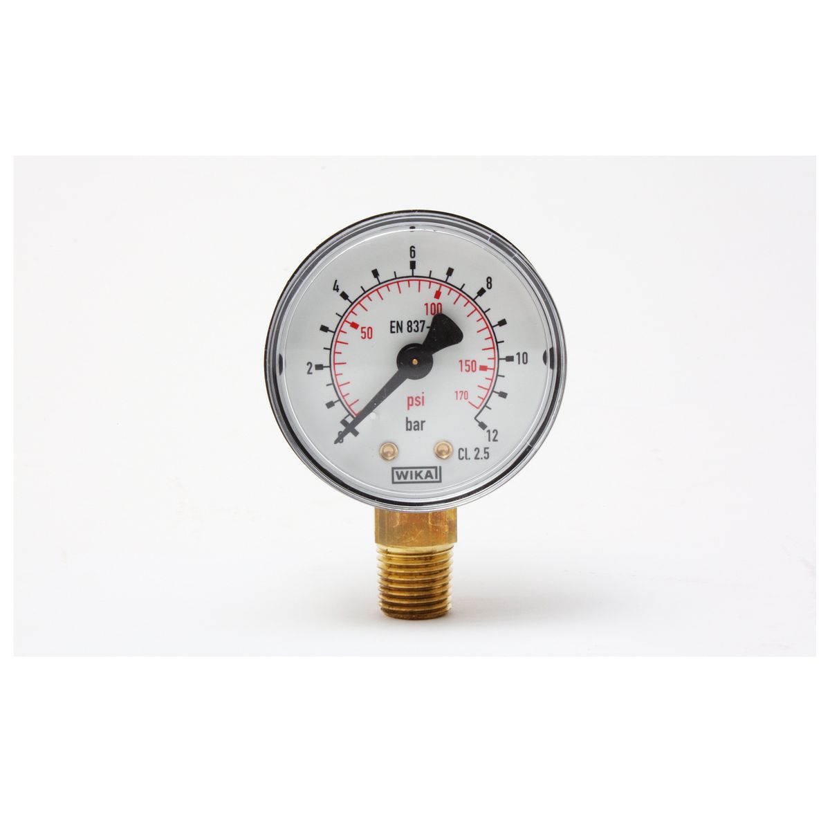 0-12 bar, ø50 mm manometer