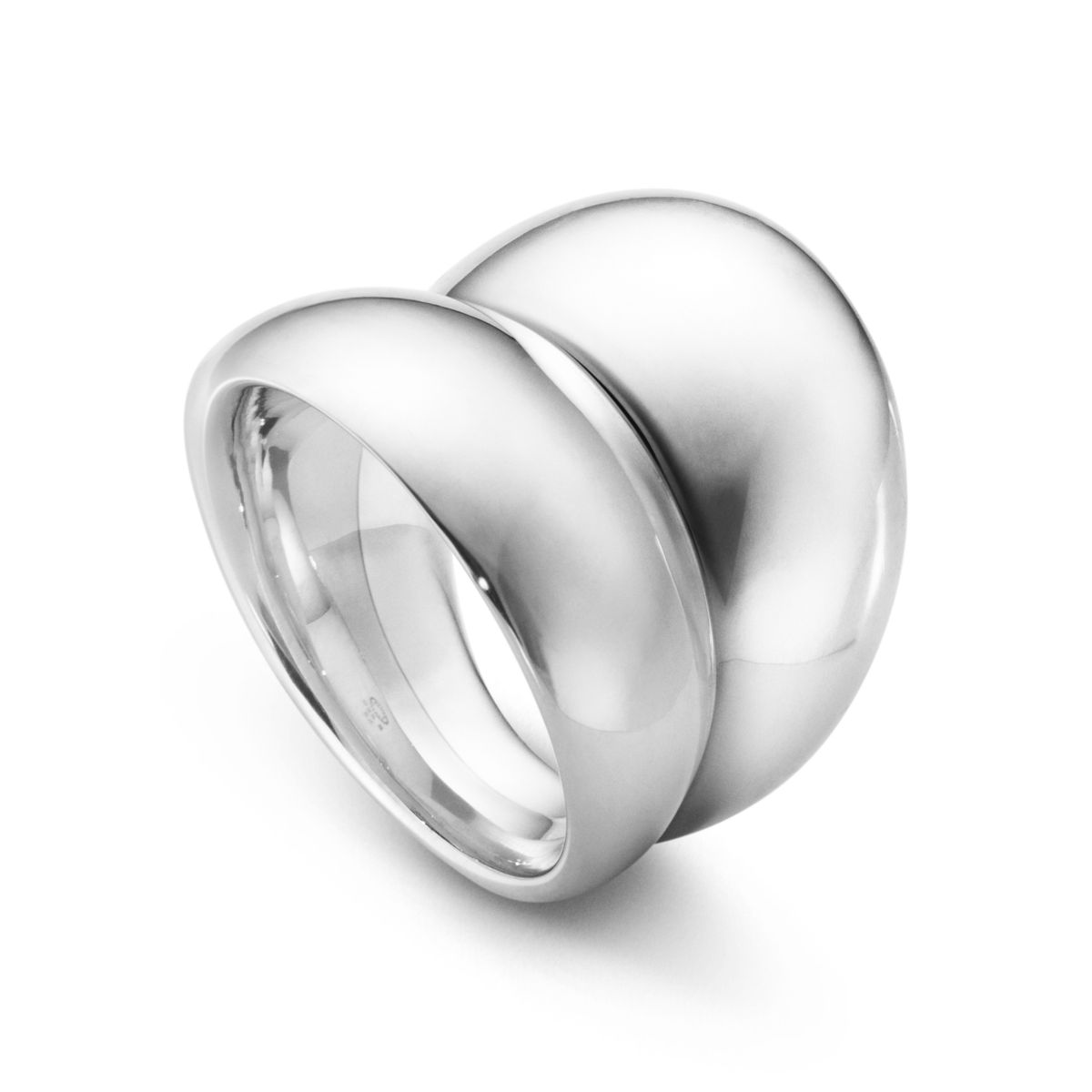 Georg Jensen Curve ring bred, 501, sølv