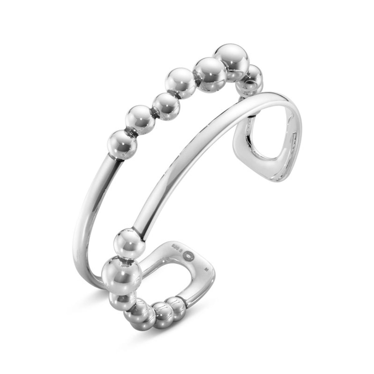 GEORG JENSEN MOONLIGHT GRAPES DOBBELT ARMRING 551I I SØLV