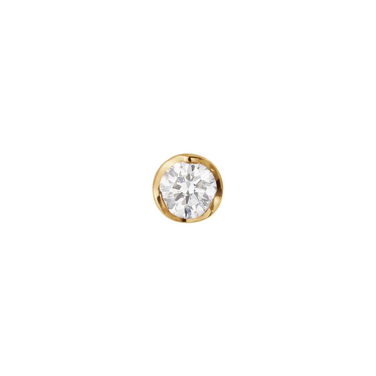 Georg Jensen Signatur Diamond 1652A 18 kt. guld ørestik med brillant 0,05ct