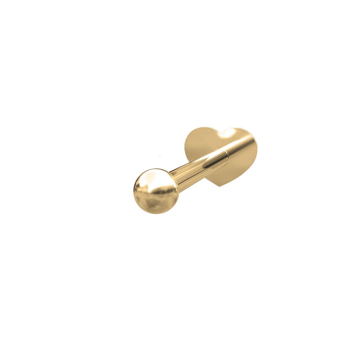 Nordahl Jewellery Pierce52 Labret-piercing i 14 karat guld - 1 stk.