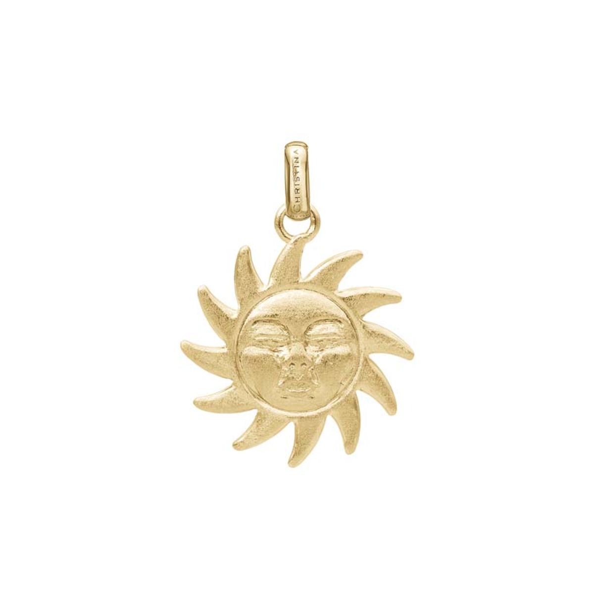 Christina Jewelry Glowing Sun vedhæng i forgyldt