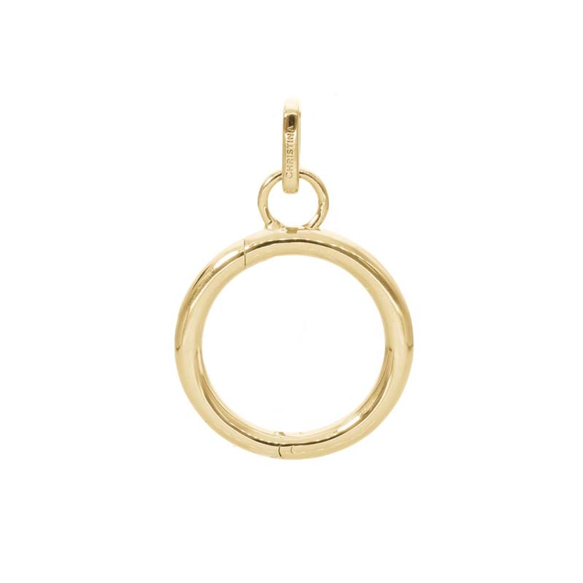 Christina Jewelry Collectors Oval Cirkel vedhæng i forgyldt