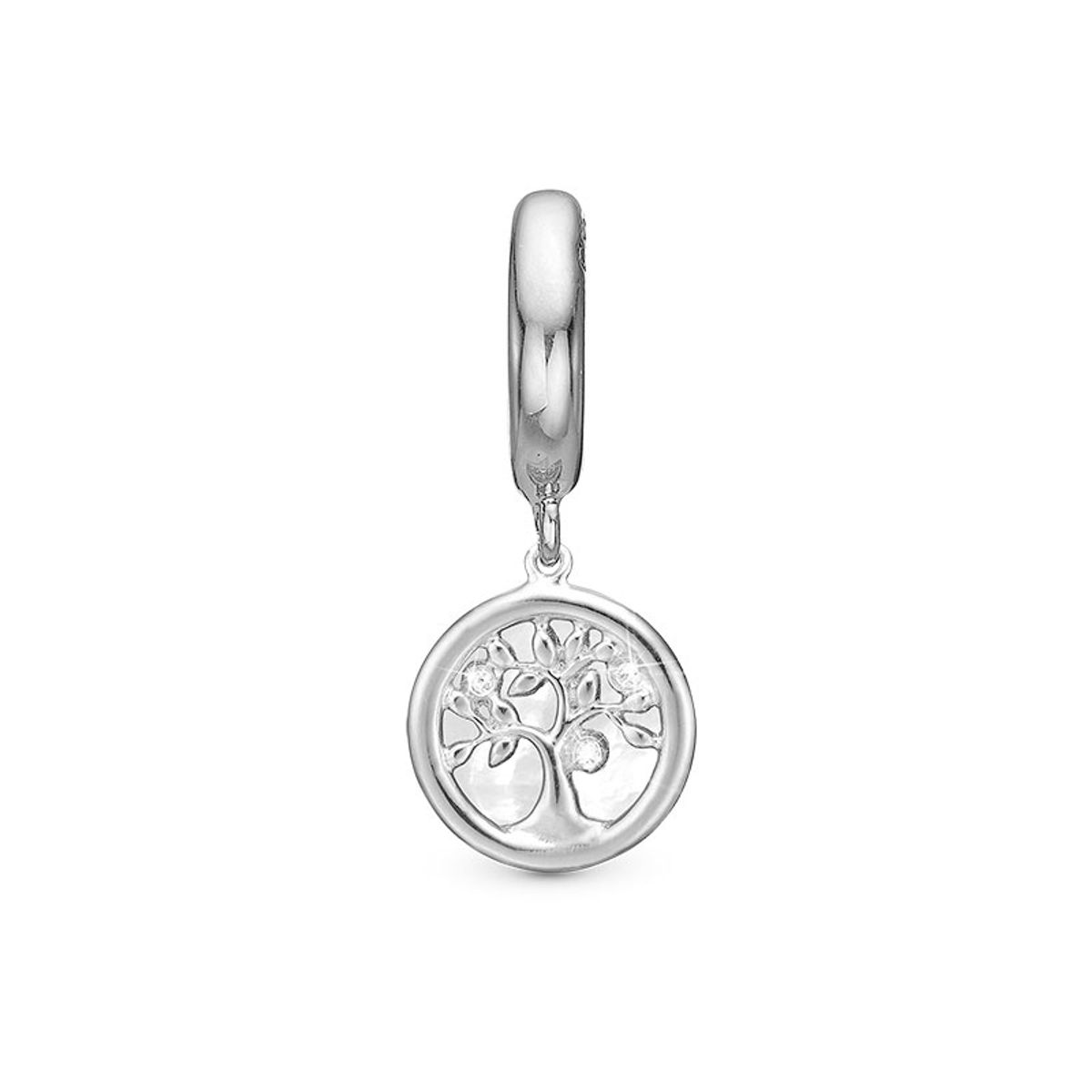 Christina Jewelry Tree of Life Perlemor sølv charm til læderarmbånd