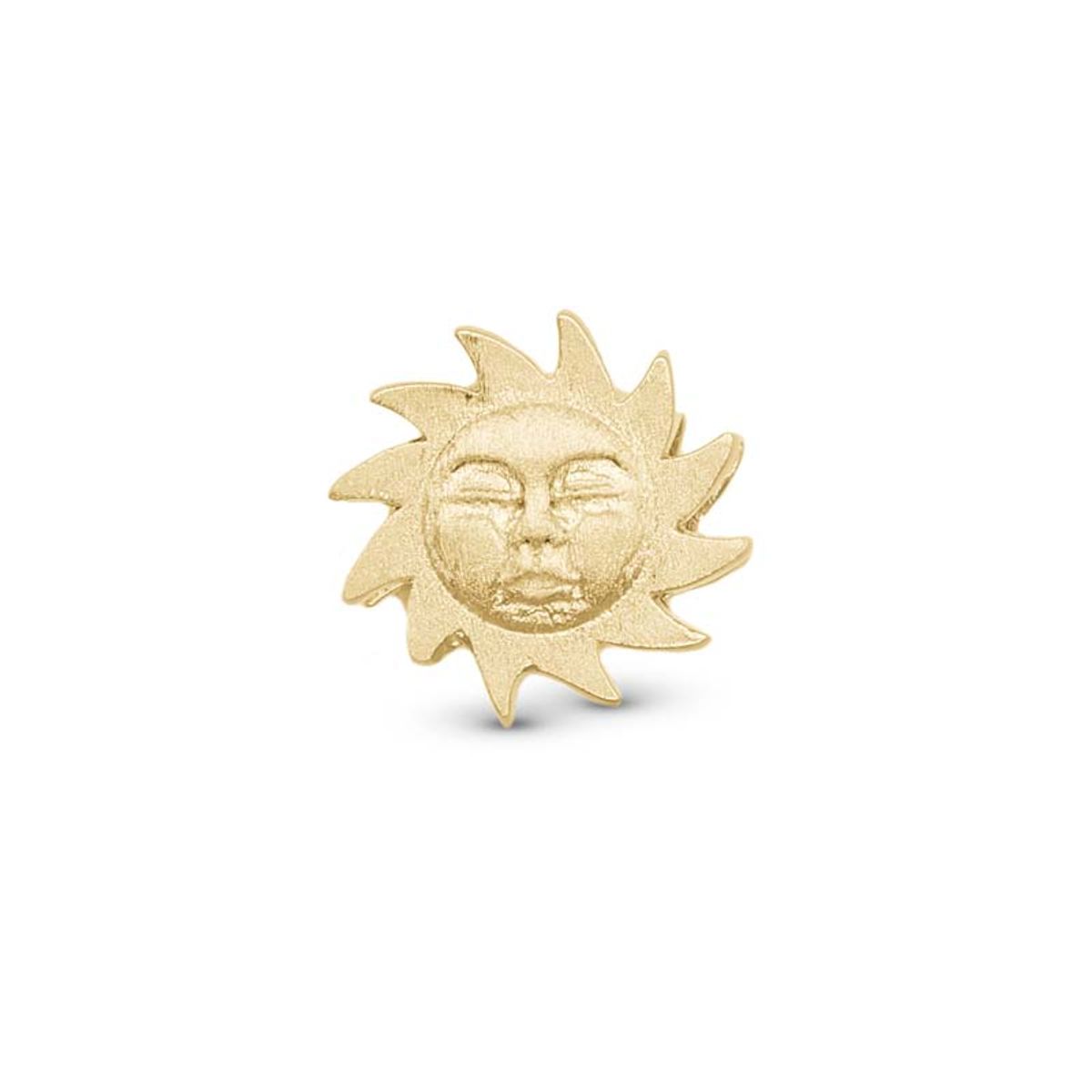 Christina Jewelry Glowing Sun forgyldt charm til læderarmbånd på 6 mm