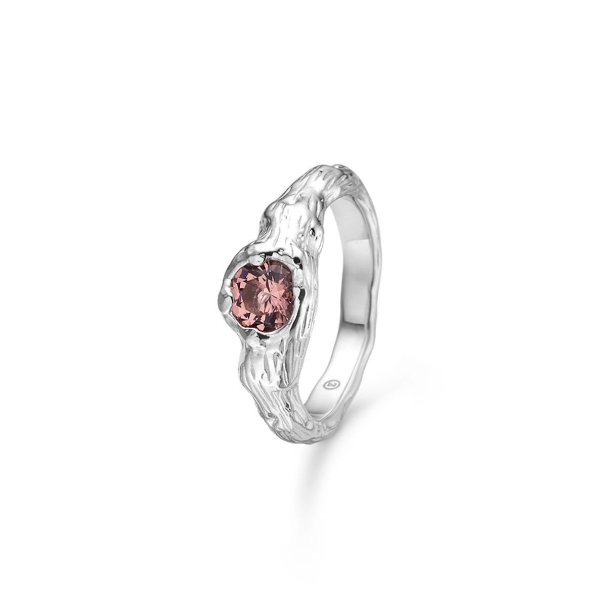 Studio Z Rosy Forest ring i sølv med rosa cubic zirkonia